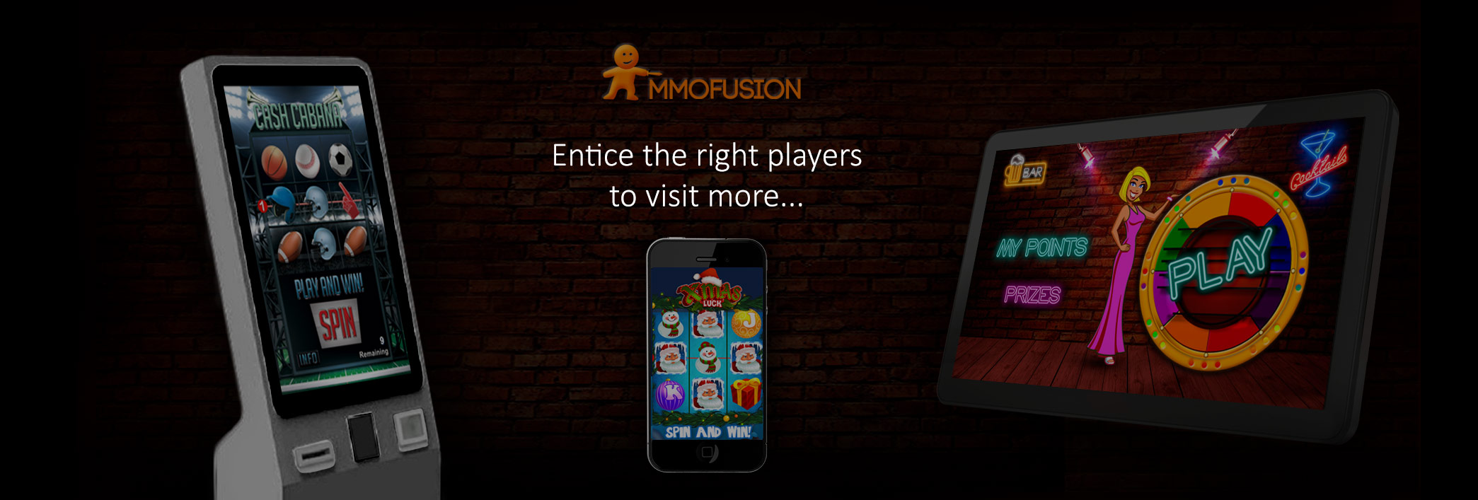 Mmo Fusion product devices, kiosk, phone, tablet